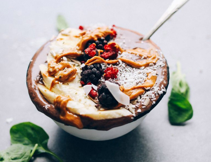 Receita Smoothie: Açaí, Banana e Manteiga de Amendoim