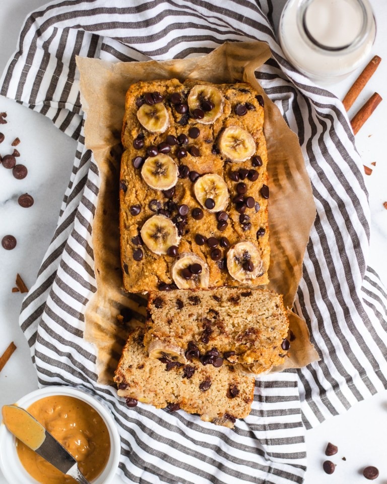 Pão de Banana e Pepitas de Chocolate